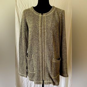 Eileen Fisher Knit Zippered Cardigan